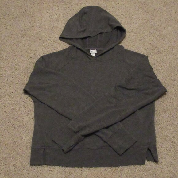 all in motion Tops - 'all in motion' Women's Hooded Top, Size - Med, Dark Gray